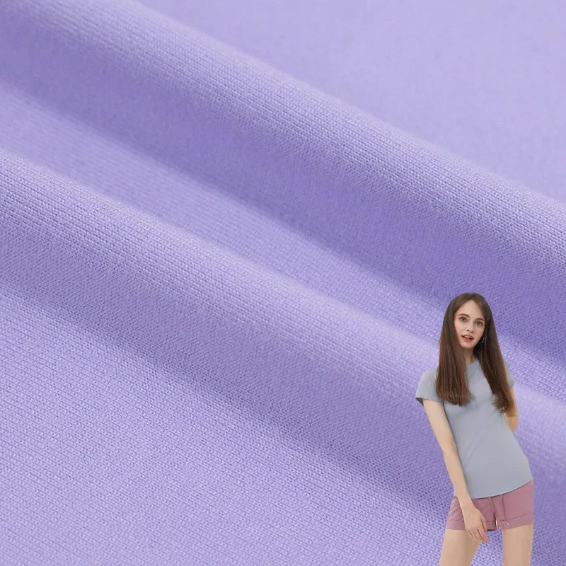 high elasticity plain dyed milk silk swimsuit poly stretch knitted spandex fabric for dress lining and jersey