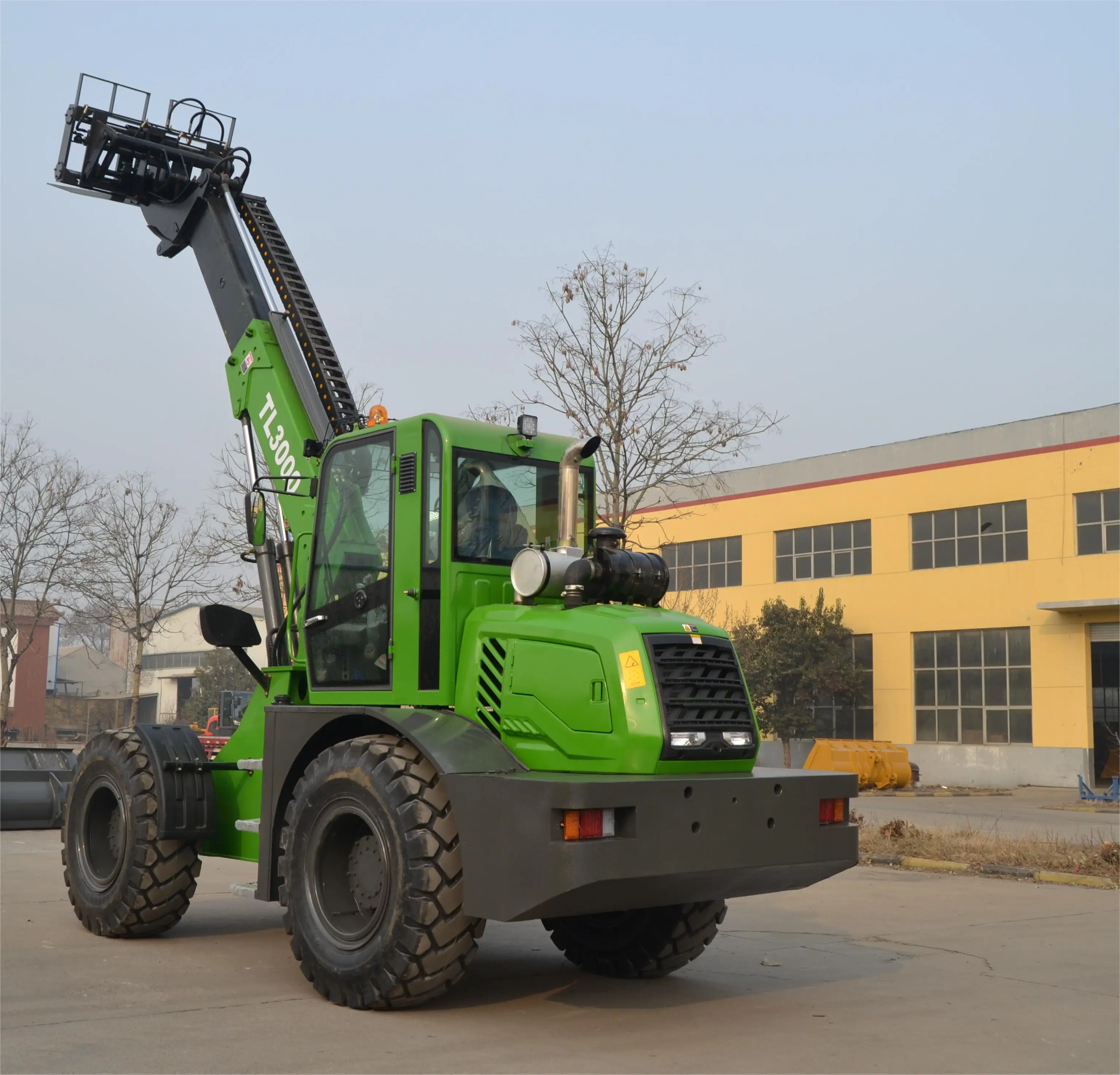 Free shipping 3ton telehandler telescopic boom wheel loader