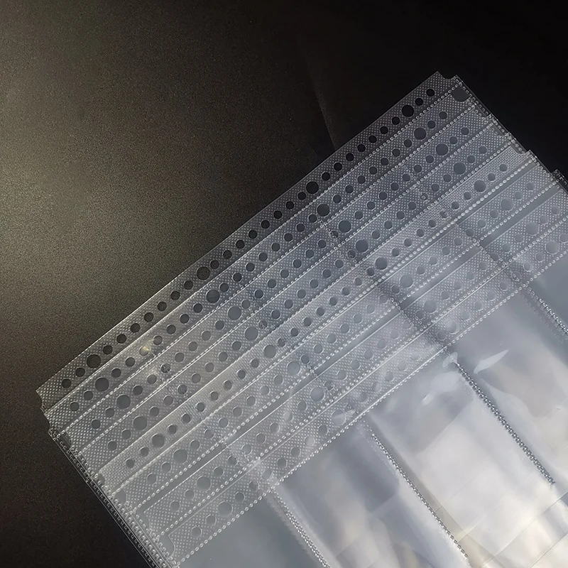 PP transparent 30 Hole 10 grid card folder page game card album Ring Binder 10 Pocket Cards Sleeves