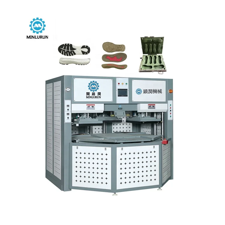 4 Stations Rotary Table Hot And Cold Pressing Molding Sandal Slipper Shoes Sole Making Foaming Machine
