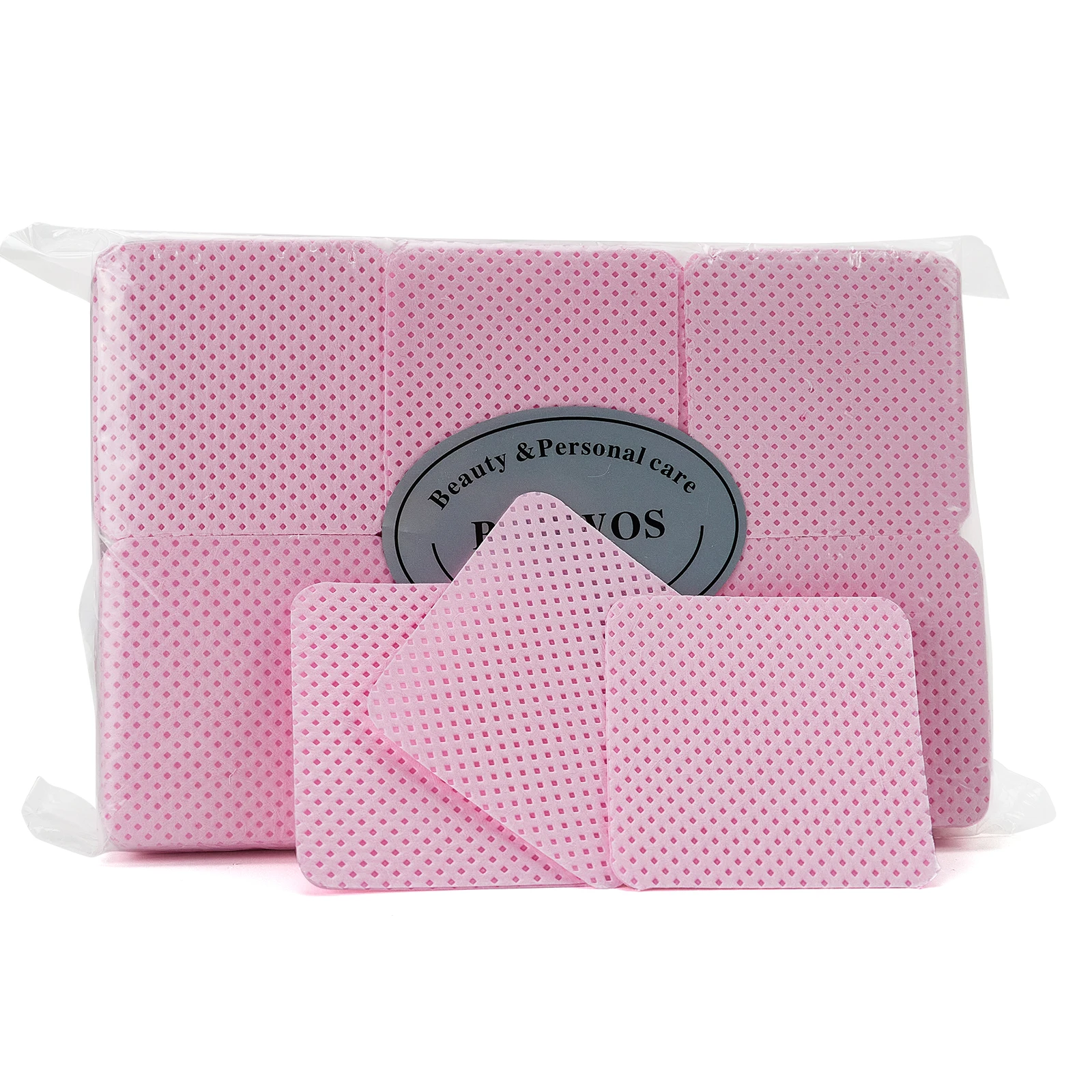 540pcs Pink White Premium Meltblown Lint Free Nail Wipes Pads For Acrylic Gel Eyelash Polish Remover