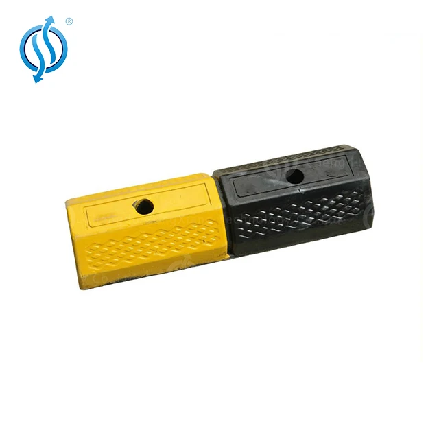 Reflective 50mm Rubber Bump Garage Wheel Car Stop