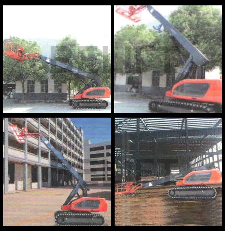 12m 16m 20m 24m Electric Battery Diesel Lifting Air Conditioner Driveable Boom Lift Rental Telescopic Small Boom Lifts