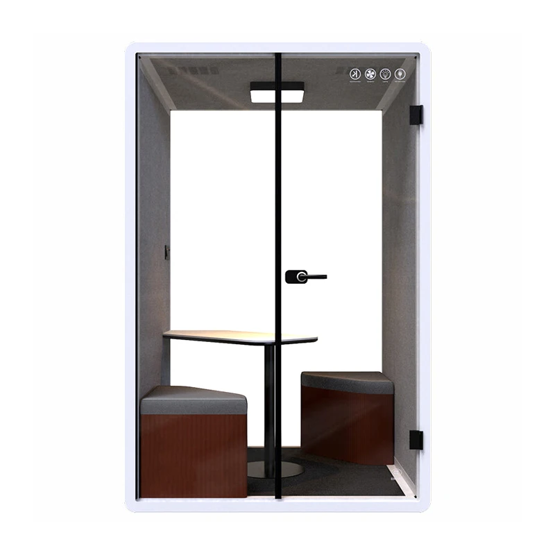 Movable Small Private Two Person office meeting pod Fast Assemble soundproof office pod