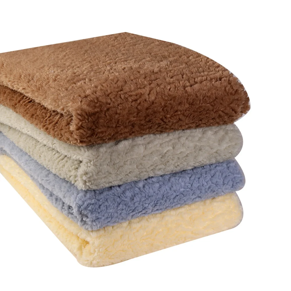 Прямая продажа с завода, мягкая плюшевая игрушка из полиэстера, вязаный бархат, шерпа, флис, махровая ткань для шапки, шарфа