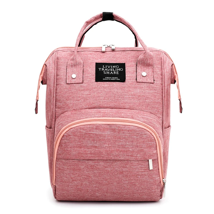 
2021 wholesale Waterproof Large Capacity Maternity Mummy polyester Bag Durable and Stylish Nappy Bags Baby Diaper Bag Backpack 
