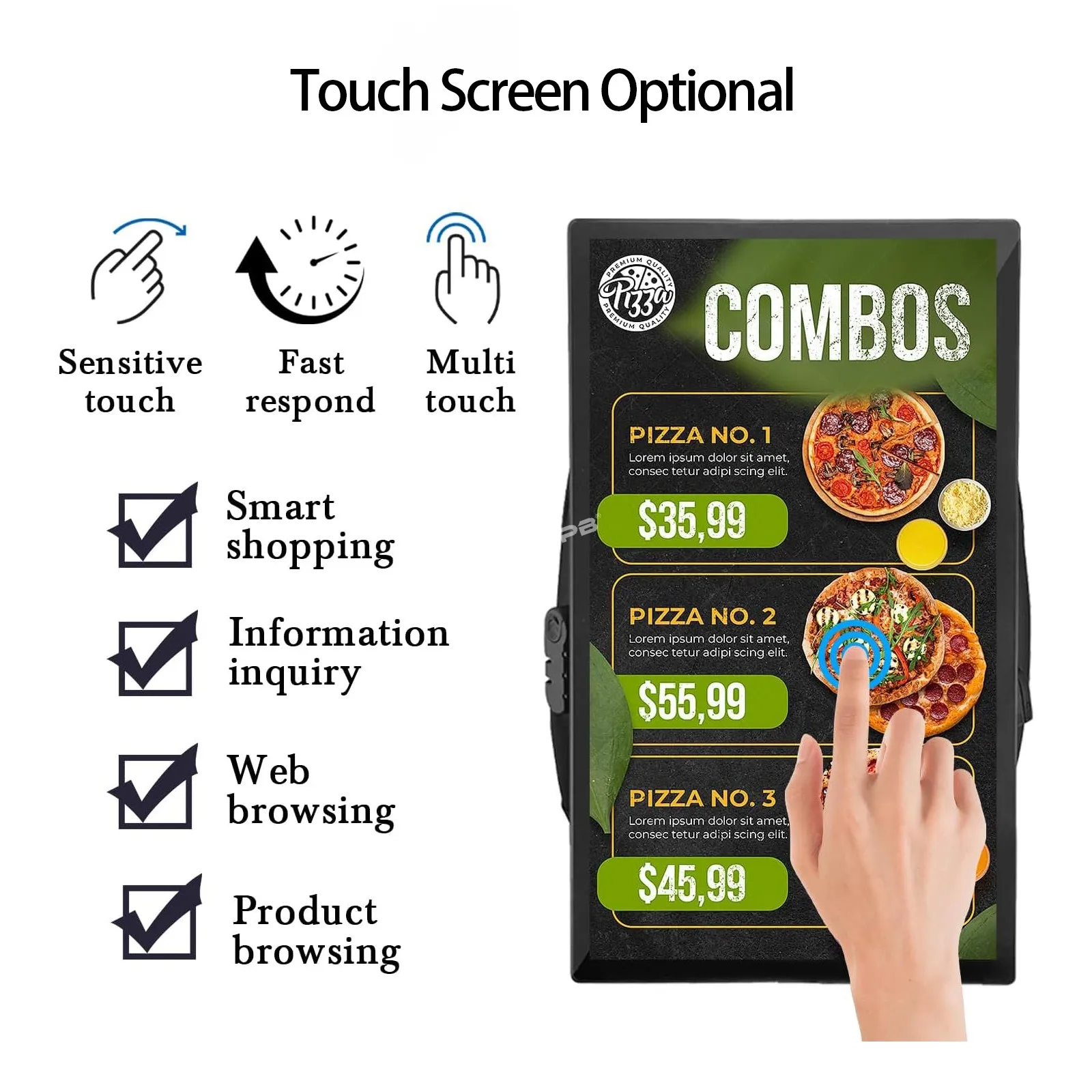 360SPB Lcd Portable Human Walking Media Advertising Player DIY programming Backpack Digital Signage