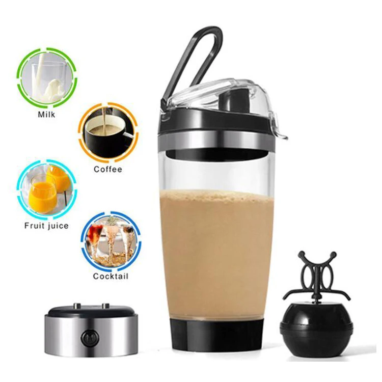2023 Rechargeable Portable USB Protein Shaker Electric 450ml Magnetic Power Bottle Mixer