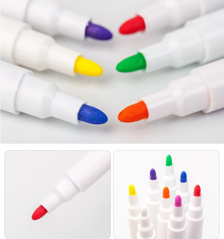 Non dangerous Low Odor Non toxic Vivid And Vibrant Color Water Base Wet Erase Marker For Window Plastic Chalkboard