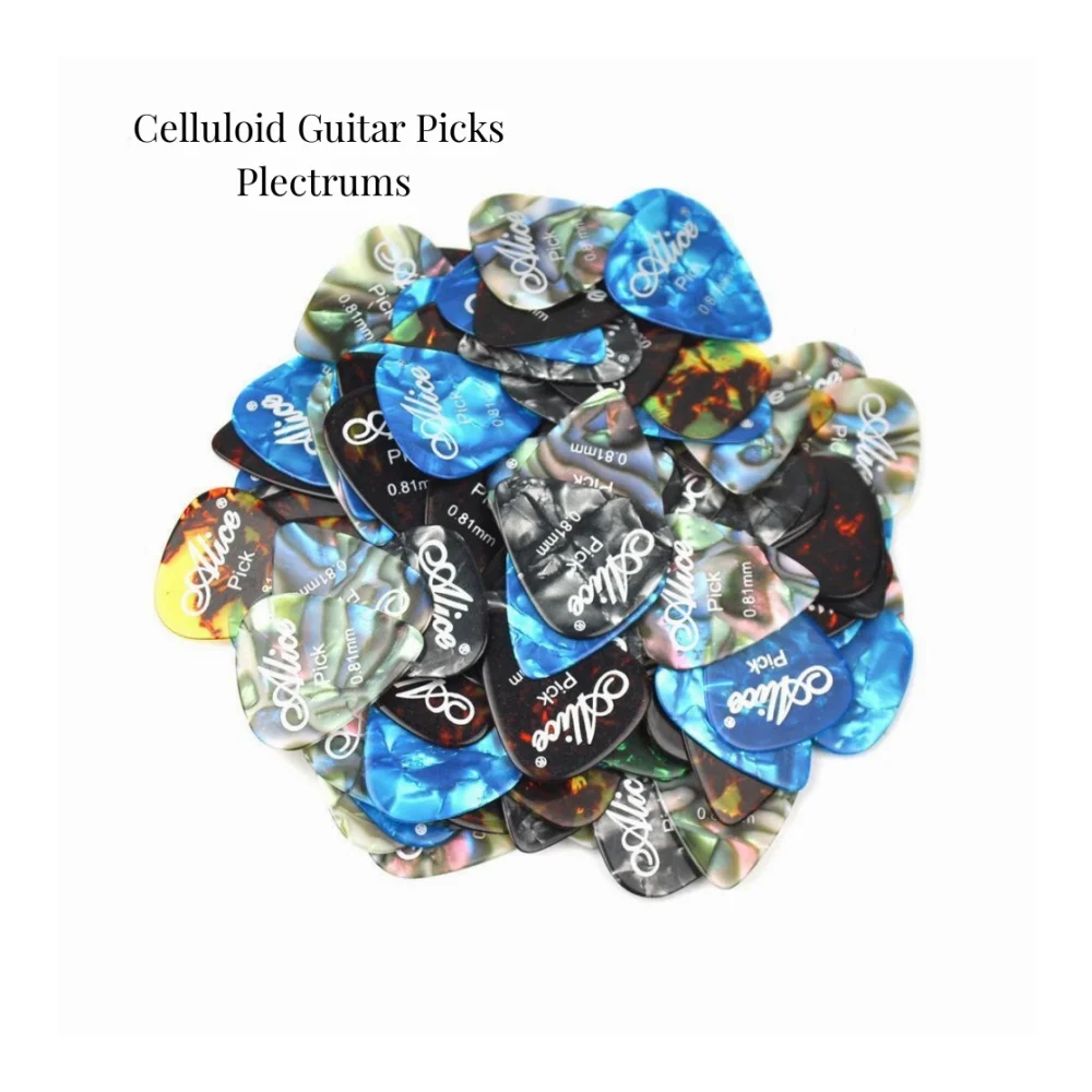 JELO YTK-2 6 pcs 0.46/0.70/0.81mm Color Celluloid Guitar Picks Plectrum Accessories for Ukulele Guitar Bass Parts & Accessories
