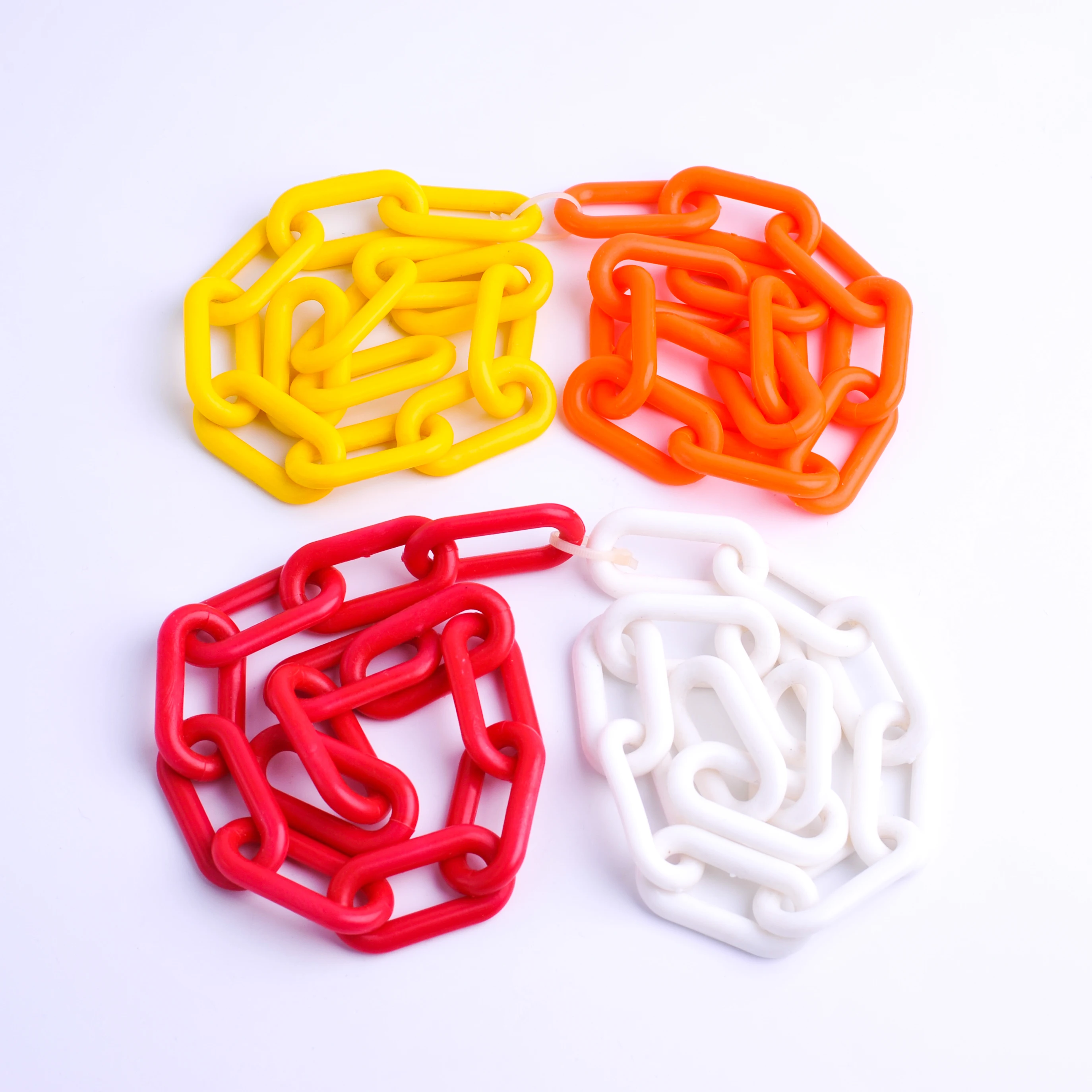 8mm Color PE PP Plastic Traffic Road Safety Barrier Steel Traffic Chain