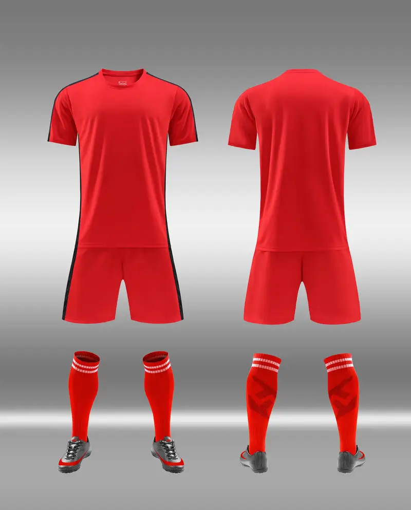 2024/25 High Quality Black/White Football Jersey Sets Kids Soccer Uniforms Youth Custom Soccer Team Jersey