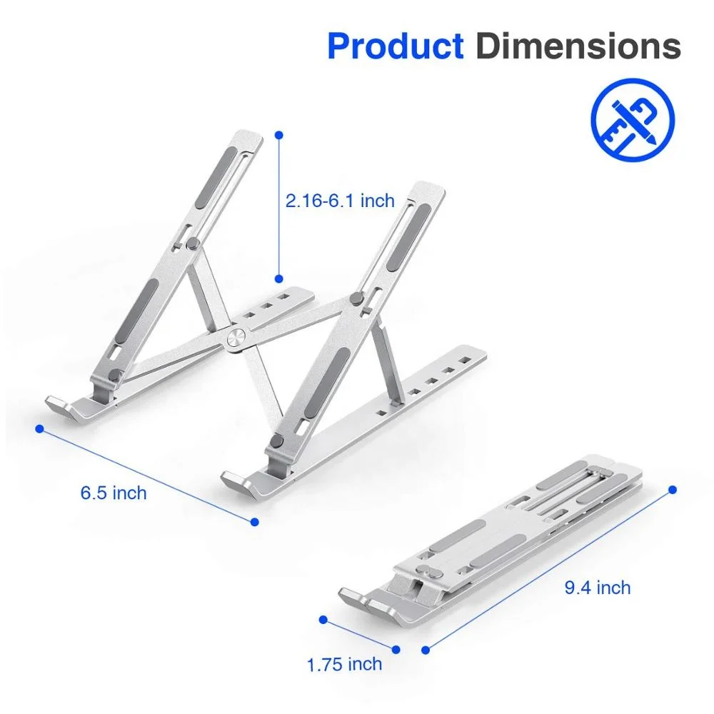  ergonomic foldable height portable stand lifting aluminum