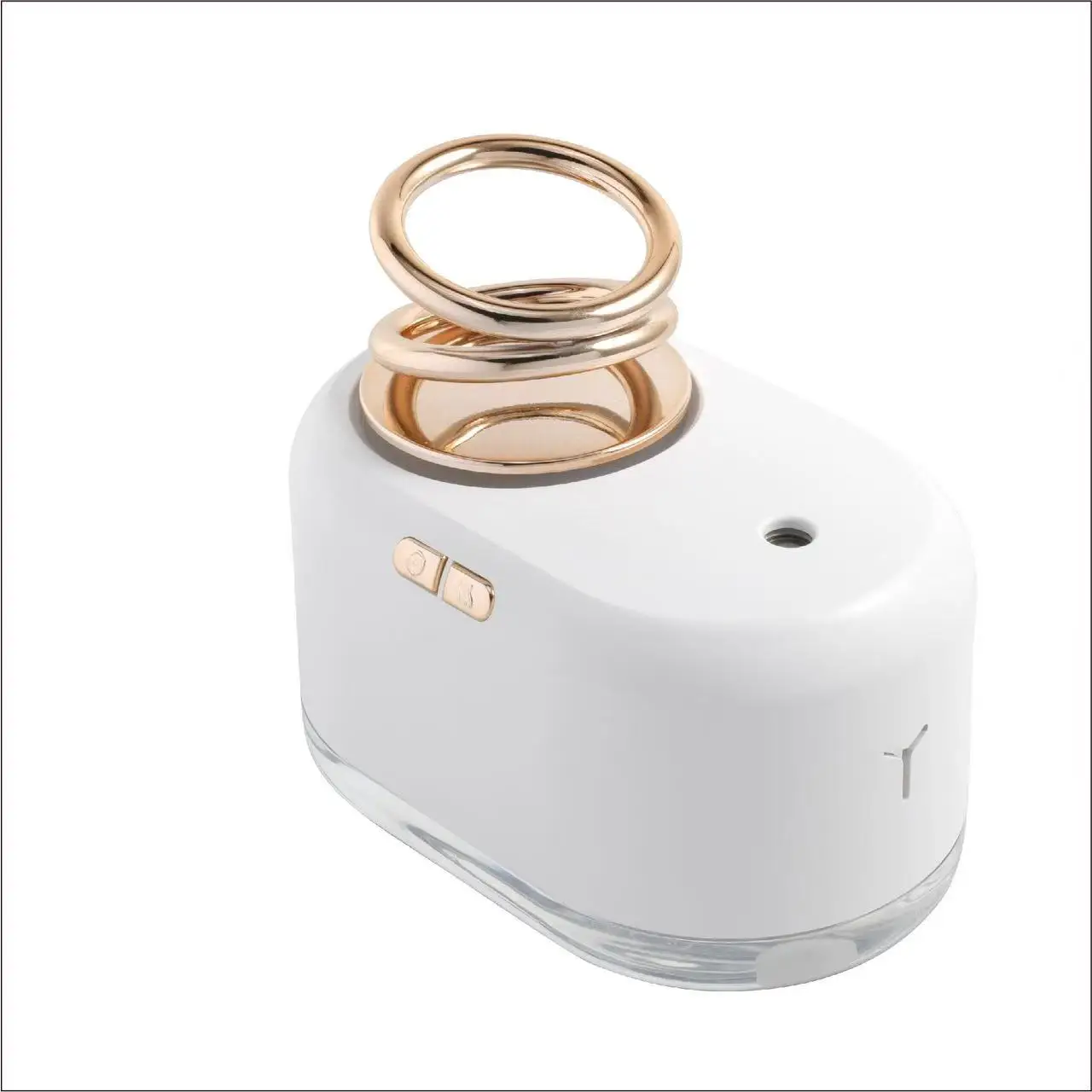 Long-Lasting Home Dynamic Humidifier with Double Ring USB-Suspended & LED Light ABS Material Power Switch