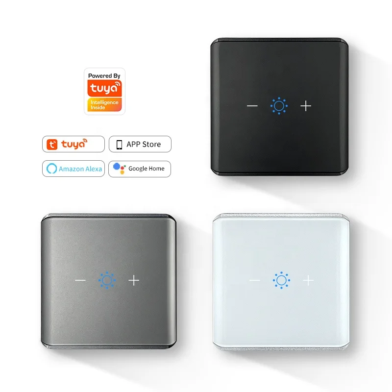 New AG matte glass switch tuya smart dimming controller LED light brightness adjustment switch 86x86