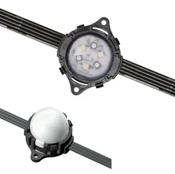 Round Point LED Pixel Light Outdoor Decoration DMX512 24V RGB LED Pixel Dot Light