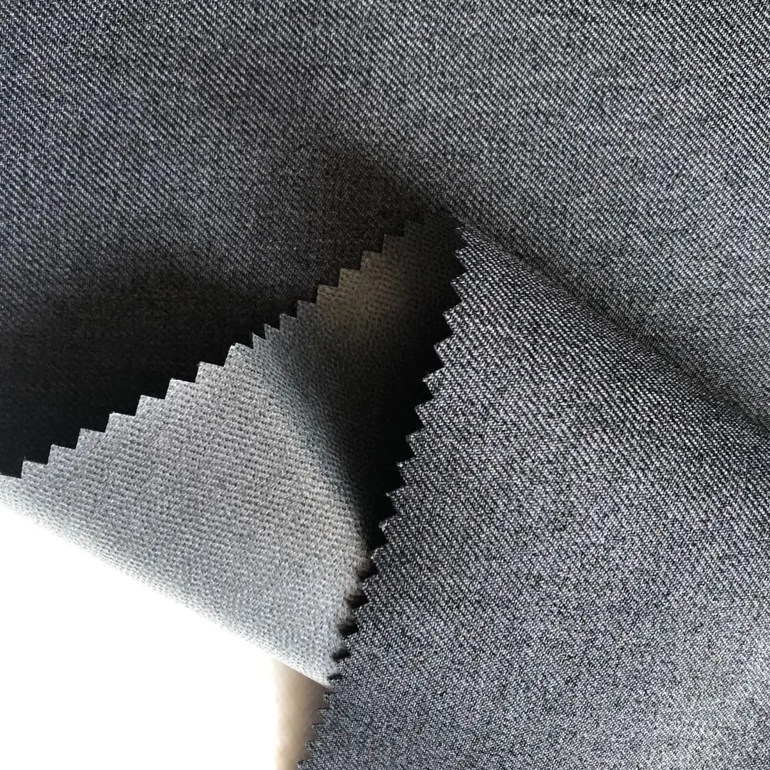 
100% polyester twill fabric composite with TPU white film for outdoor clothing materials 