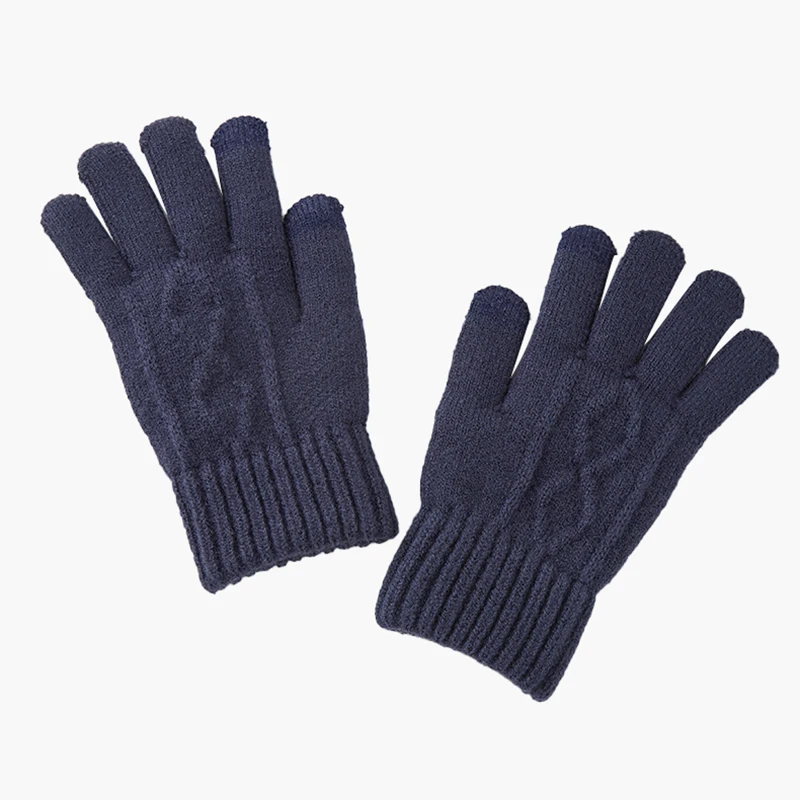 
Wholesale winter unisex comfortable warm cotton knit mittens  (1600173828036)