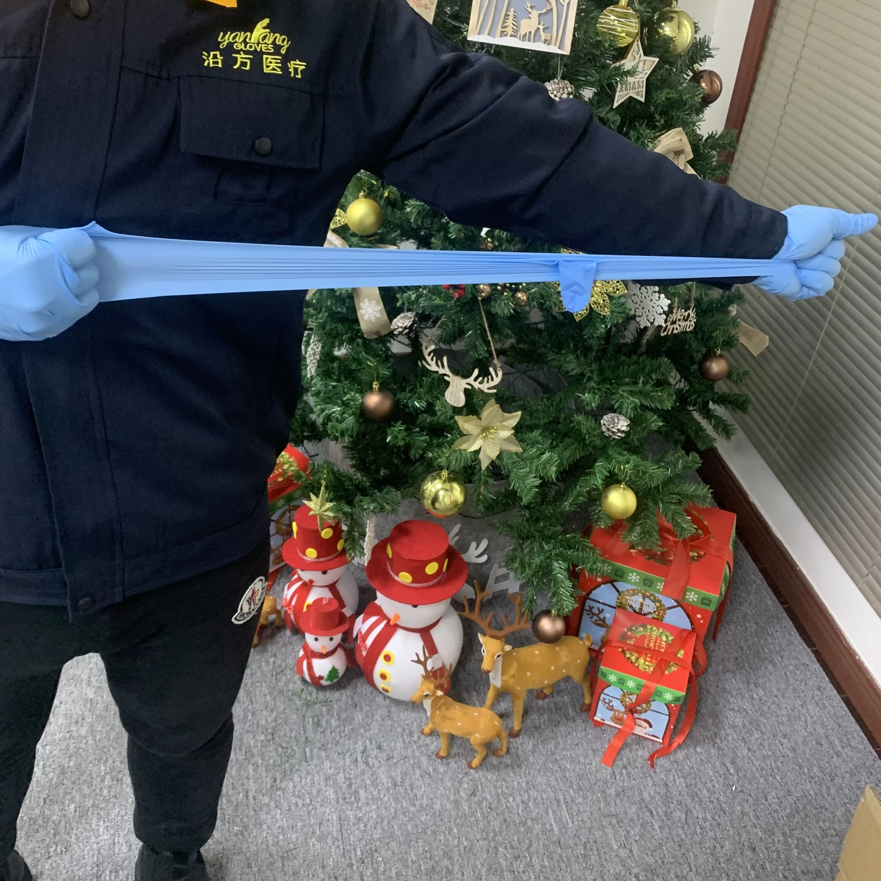 Malaysia Examination Box 6 Mile Nitrile Gloves For Medical Laboratory use