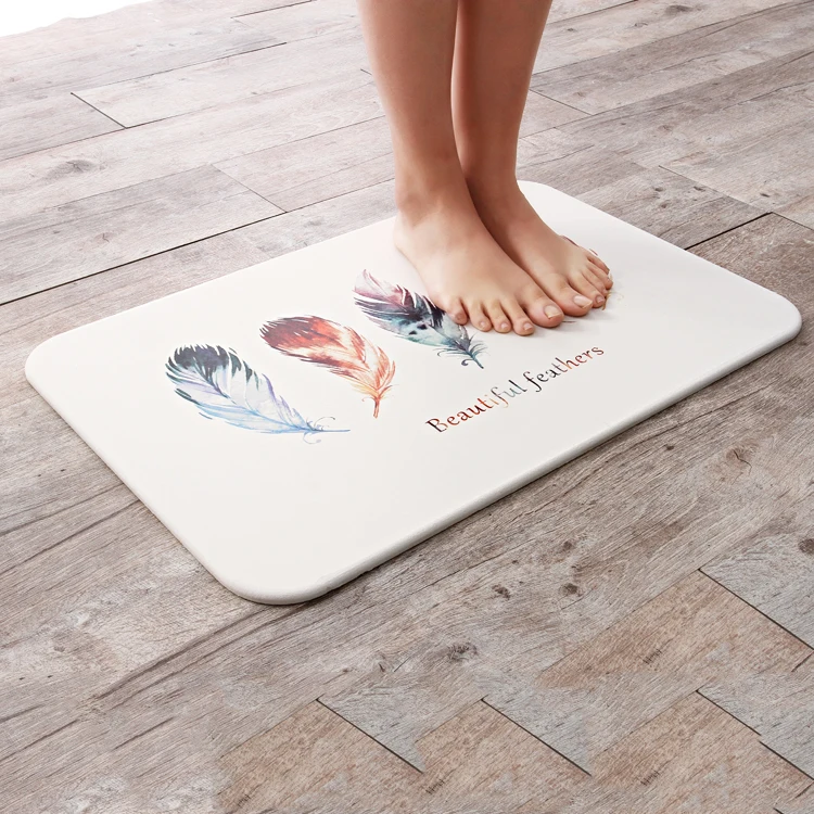 diatomaceous anti slip bath mat absorbent shower mat for baby