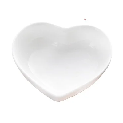 Соль и перцевая тарелка из белого фарфора с платиновым золотым ободом для высококачественных отелей и ресторанов