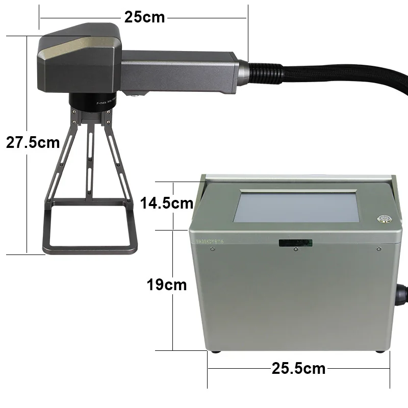 2024 20W 30w  Portable Fiber Laser Marking Machine Handheld Mini Fiber Laser Engraving Marking Machine