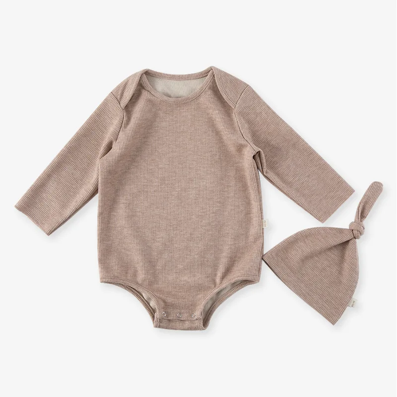 Custom Endorsement Organic Cotton Newborn 3-12 Months 2 Year Old Girl Kids Long Sleeve Infant baby onesie Romper Baby Clothes