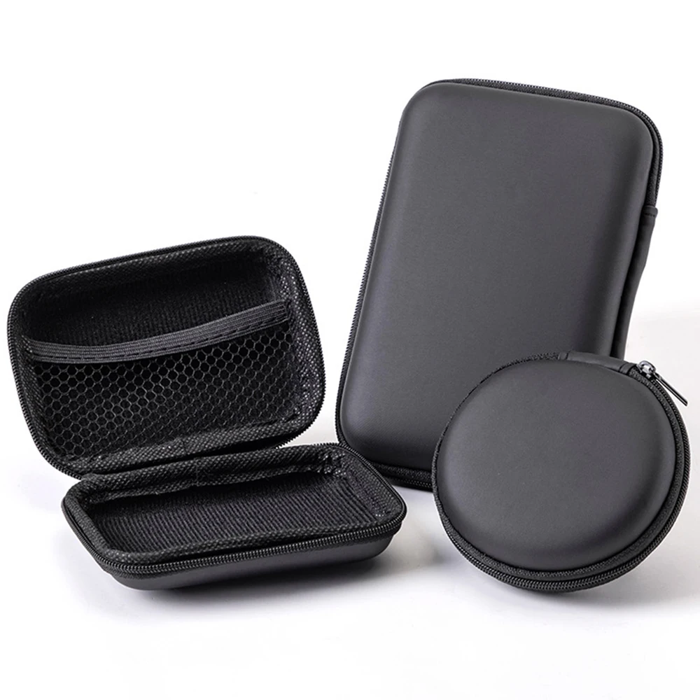 Wholesale Personal Mini Waterproof Headphone Tracker Eva Foam Case EarPhone Storage Bag