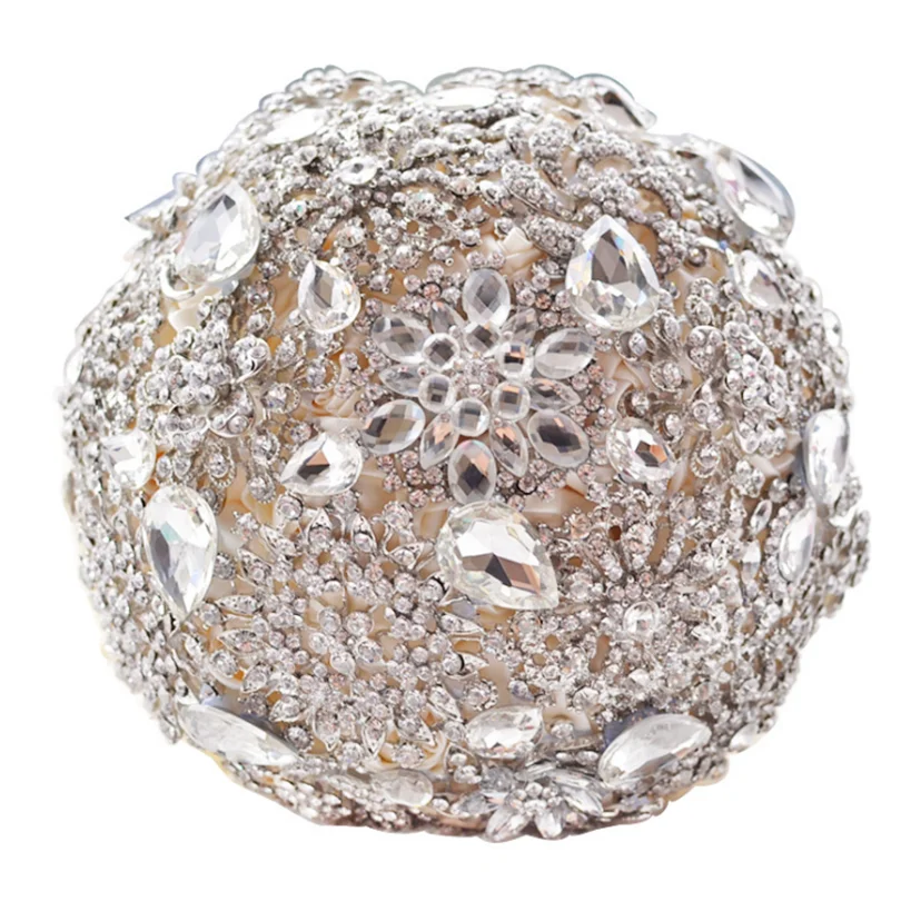 Luxurious Bouquet of flowers for wedding Full Crystal diamond wedding bouquet  flower holding bouquet
