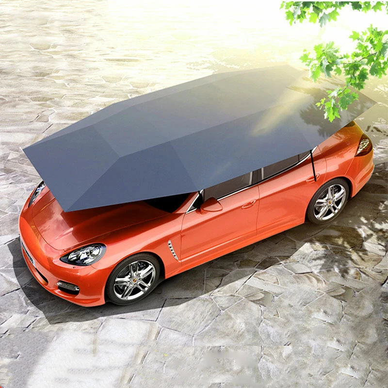 Portable Semi-automatic Car Cover Tent Remote Controlled Car Sun shade Umbrella Outdoor Roof Car Cover Umbrella