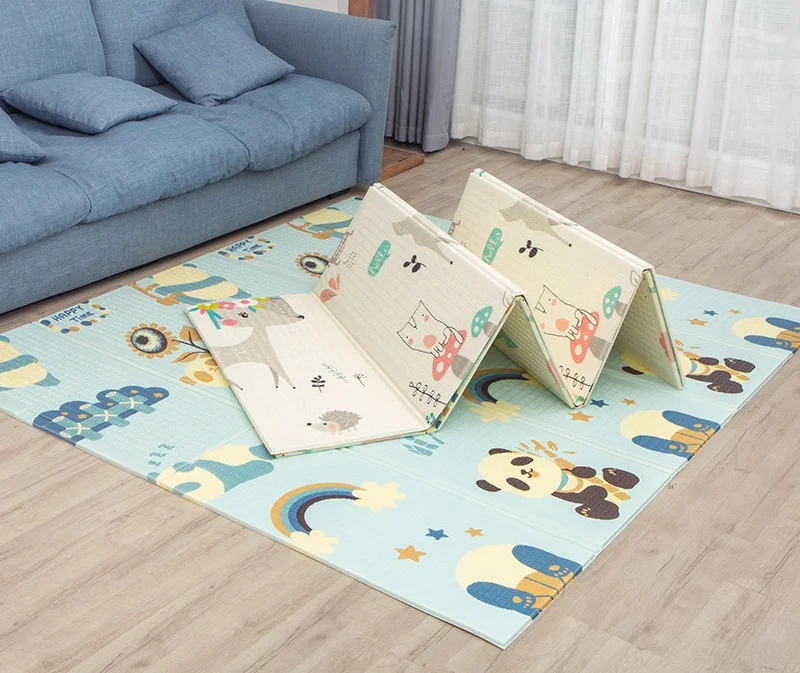 200x180x1.5cm Foldable XPE Foam Baby Play Mat Kid Playmat Crawling Children Play Mat Game Pad Educational Mat