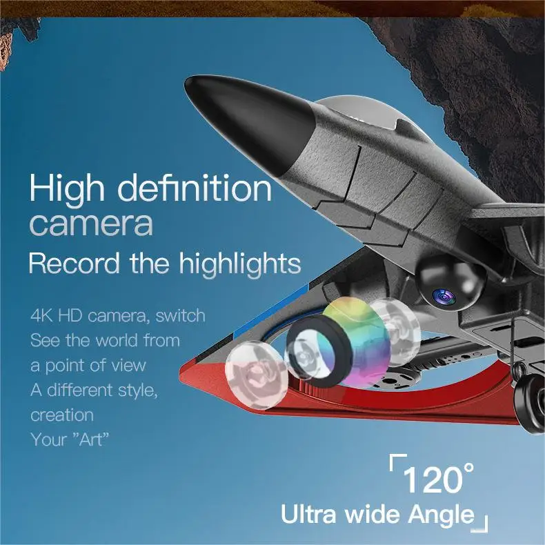 AiJH новые самолеты авиа V27 дистанционное управление боевой планер пена 4K Hd Дрон летательный аппарат радиоуправляемый самолет