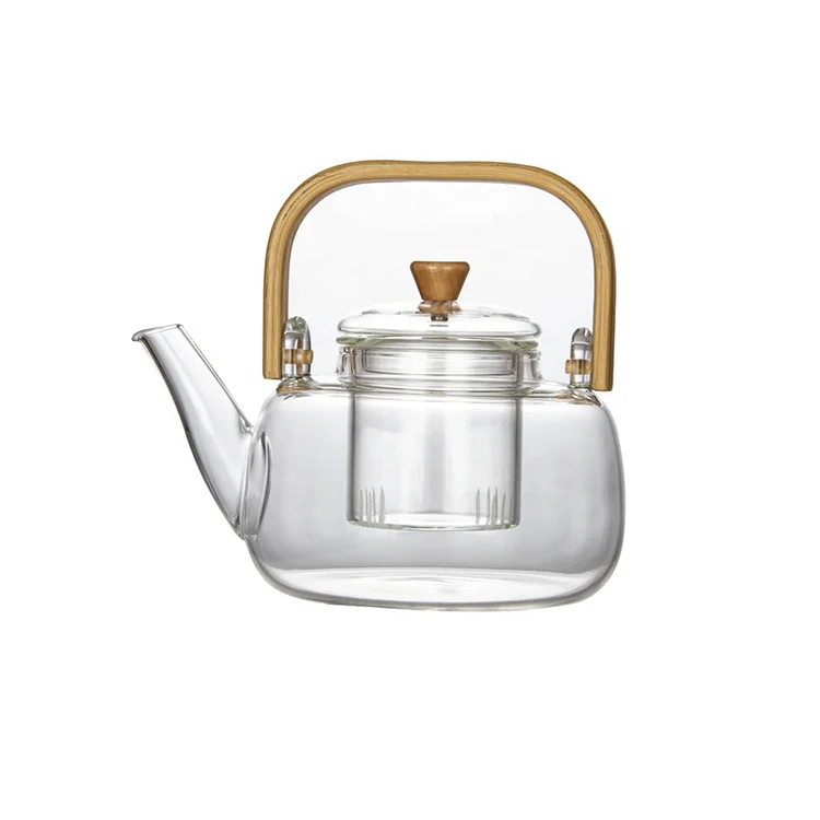 2022 Hot Selling In China Heat Resistant Borosilicate Glass Teapot Glass Tea Set And Glass Teapot