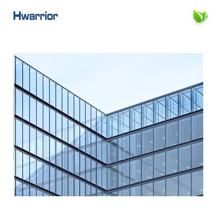 
2020 Hot selling easy to install exterior aluminum frame double glass curtain wall system office building factory sale prices 