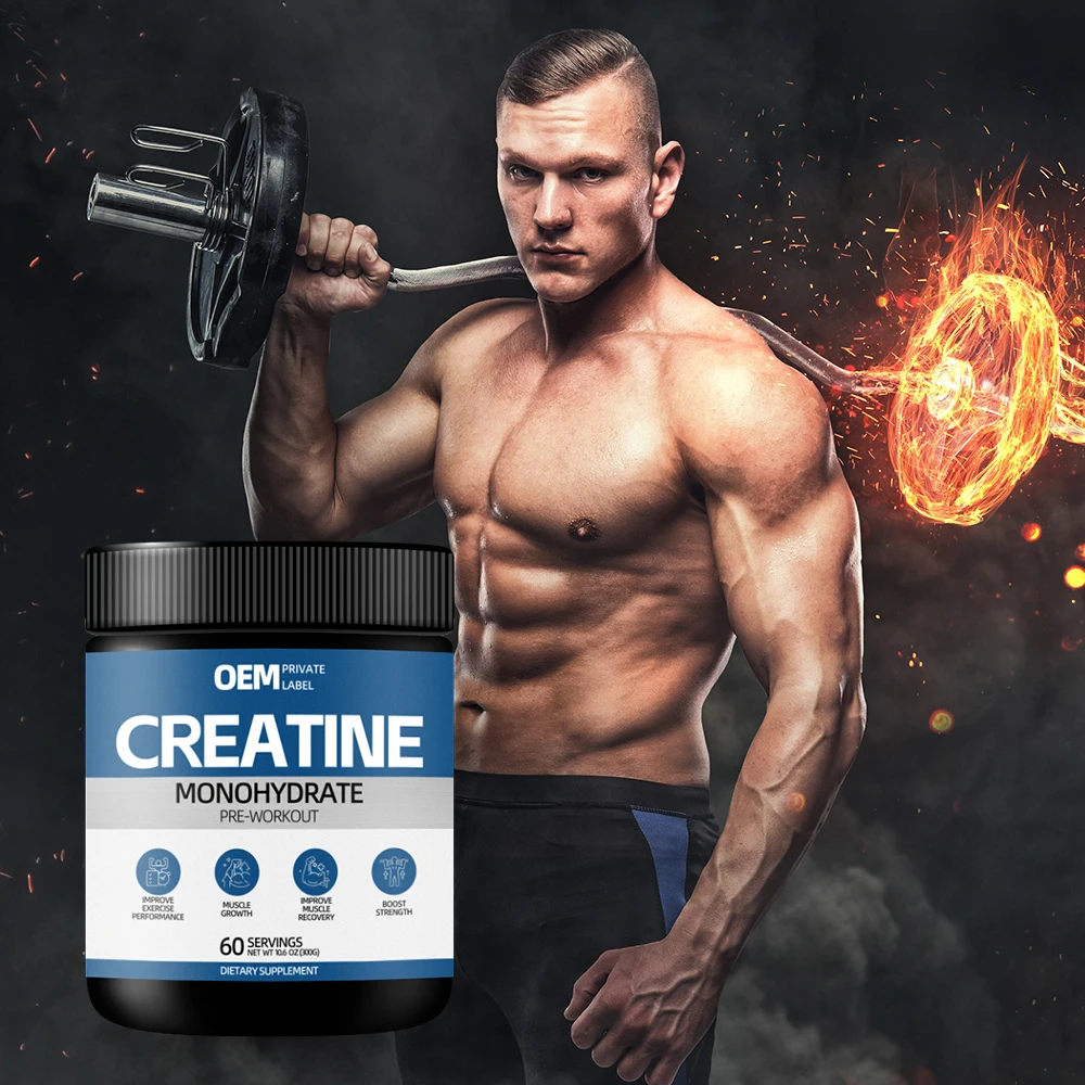 OEM/ODM Creatine Powder Wholesale flavoured Pure Nutricost Creatine Monohydrate Micronized Powder 1kg for Sports and Fitness