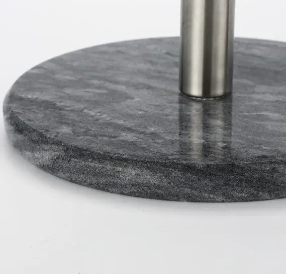 New SUS Standing Marble Paper Towel Holder, Kitchen Paper Towel Roll Holder for Bathroom Kitchen Countertop with Marble Base