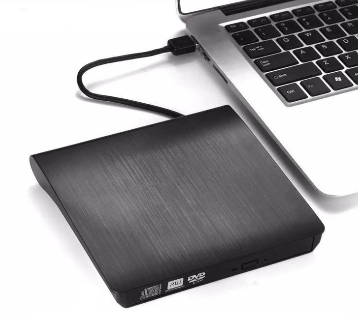 High Speed Data Transfer USB 3 0 Portable CD DVD RW Burner Slim DVD CD Writer Player External DVD Drive USB 3 0 Max Laptop Black