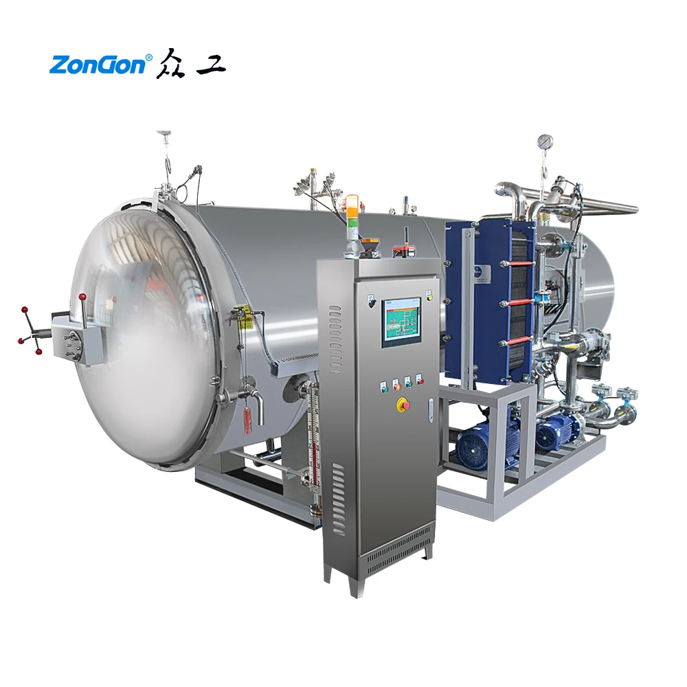 2019 hot sale of pet food retort processing horizontal sterilizer autoclave machine