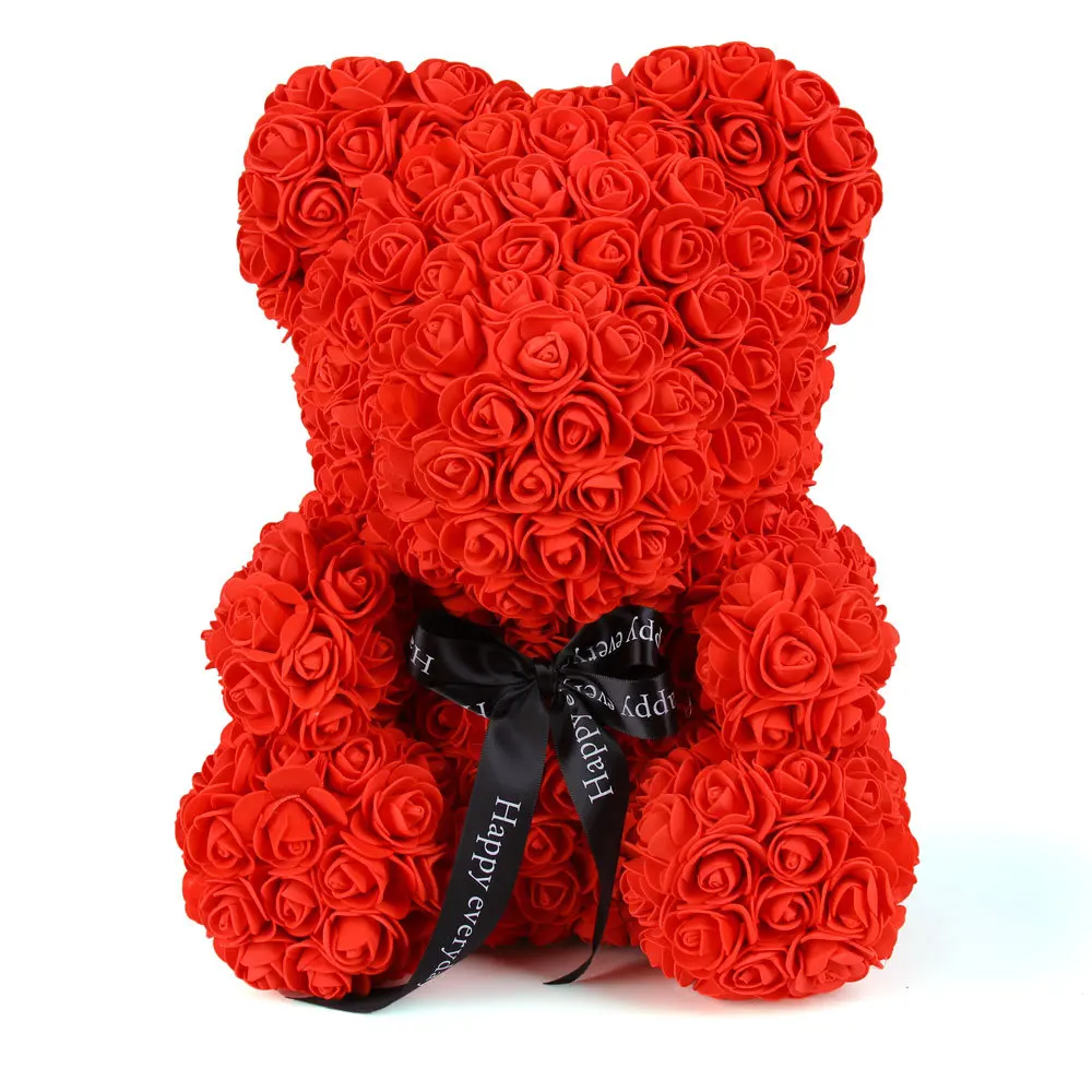 40cm Rose Bear Valentines Day Gifts Hot Sell Foam/pe Valentine Gifts PE Foam Decorative Flowers & Wreaths 3 Pcs 2-7 Days Gift02