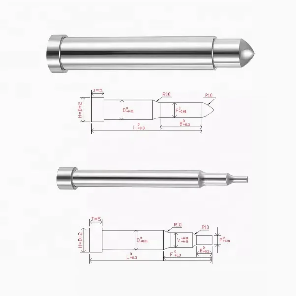 Precision Shoulder Punch Pin Press Die Component HSS Punches