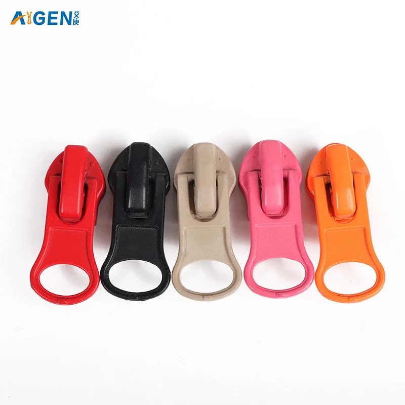 AIGEN Wholesale 5# Metal Zipper Slider Creative Pattern Puller Zipper Sliders For Garment