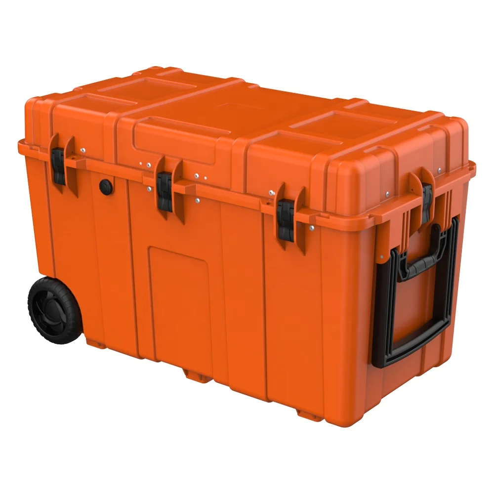 90L 95QT Hard Cooler Box With Wheels Handles Ice Box Leak Proof Outdoor Container For Food Beer