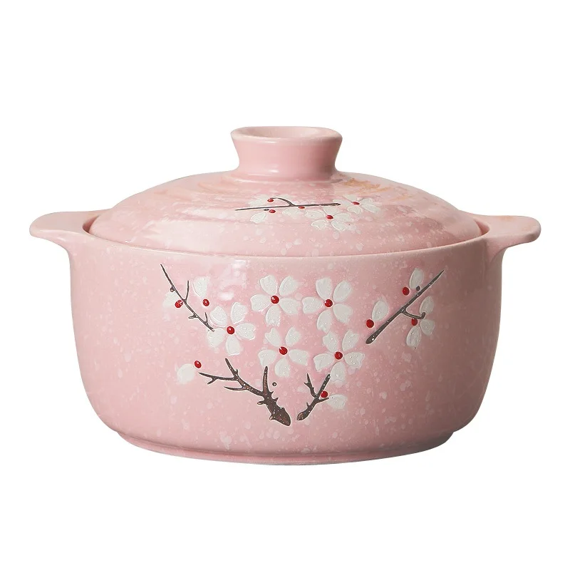 cookware ceramic soup pan cook pan ceramic Snowflake glaze cooking pot