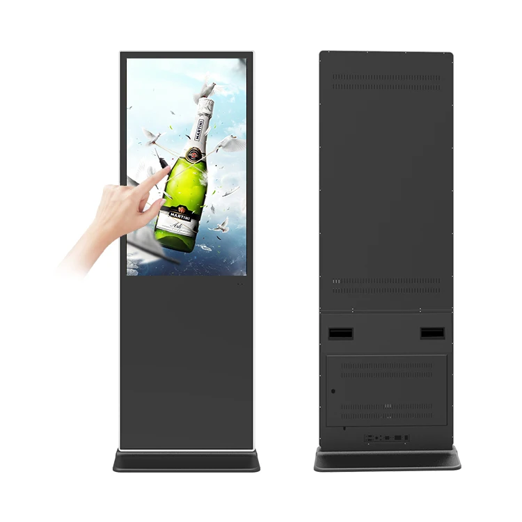 43 55 65 75 85 Inch Customize Vertical Stand Alone LCD Display Totem Floor Stand Digital Advertising Signage
