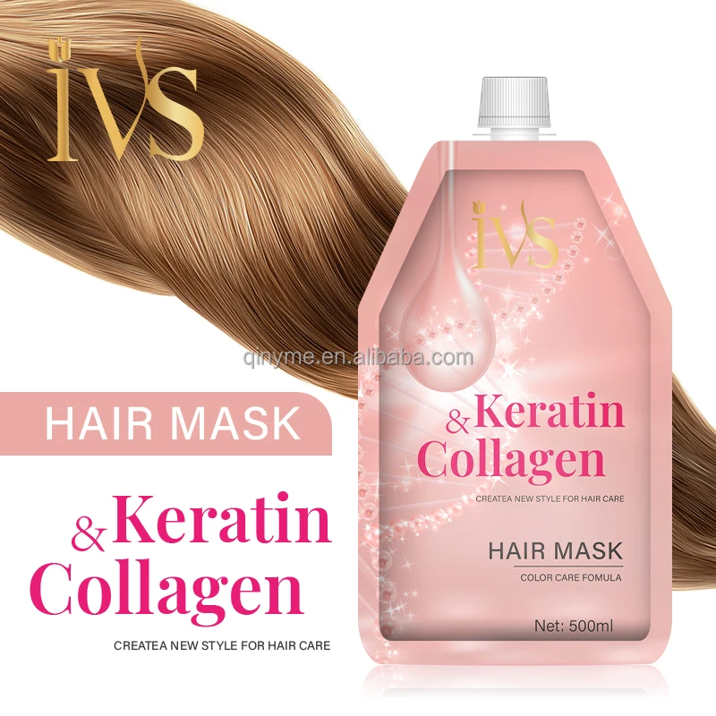 IVS OEM Professional Salon Deep Moisturizing Hair Repair Treatment Keratin Collagen Hair Mask