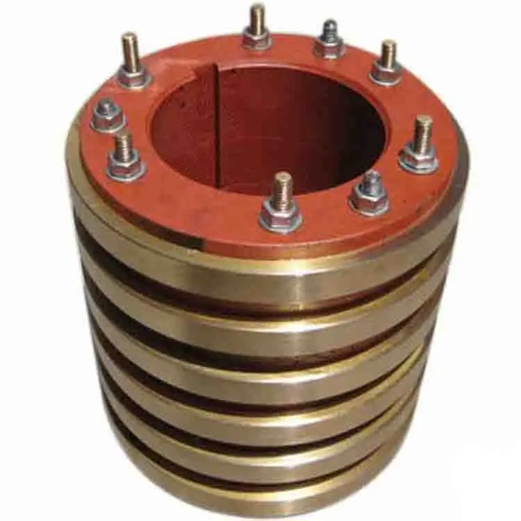 Brass slip ring has good electrical conductivity