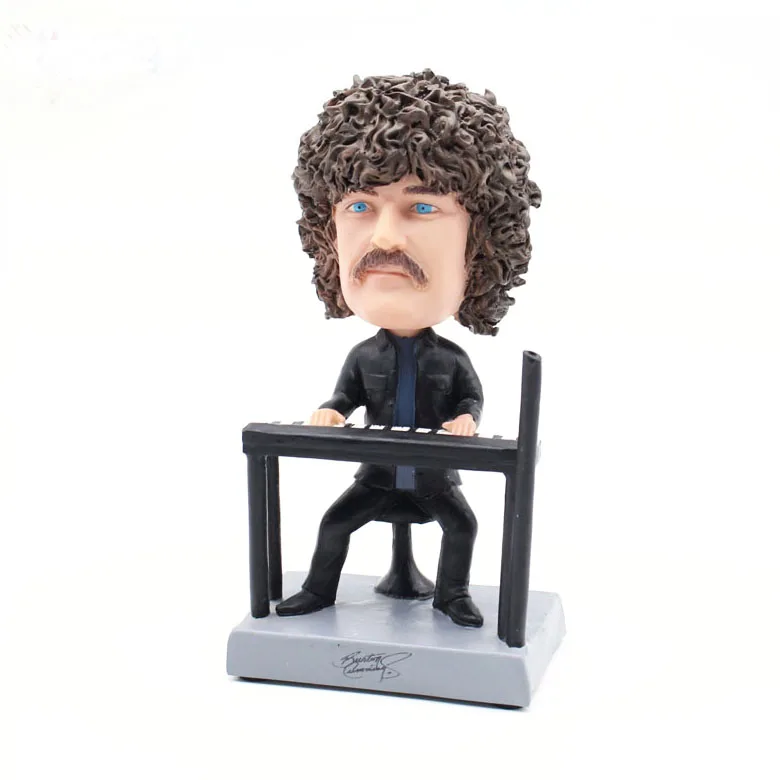 custom made piano music high quality cartoon bobblehead sculpture singer super star resin bobblehead anime figure wholesale