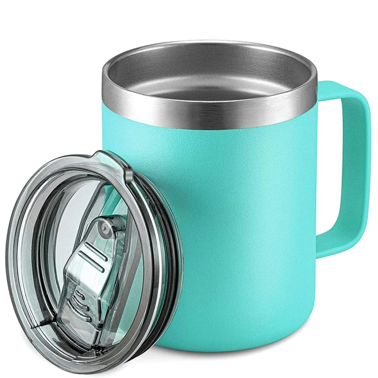 Custom Double Wall 304 Stainless Steel Thermal Insulated Vacuum Sport Coffee Cup Portable Reusable Coffee Travel Mug With Lid