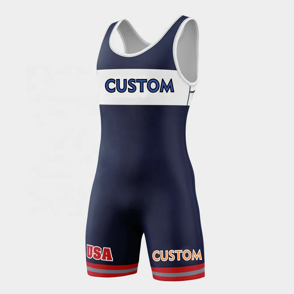 Design Your Own Custom Wrestling Singlet Sublimated 4XL Wrestling Singlets