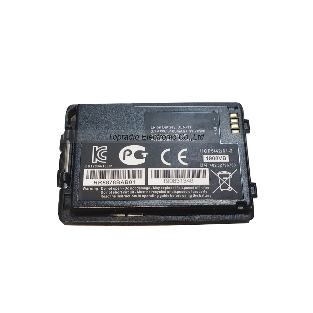 2-Way Communication Battery BLN-11 BLN-10 3.7V 3180mAh 11.76Wh Lion Battery for EADS Airbus Cassidian TH1n  Radio BLN-10